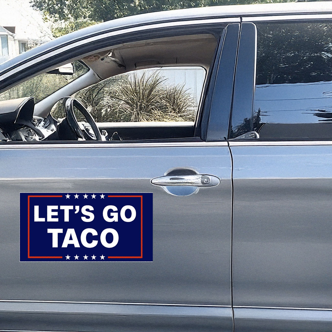 Funny Let’s Go Taco Car Magnet