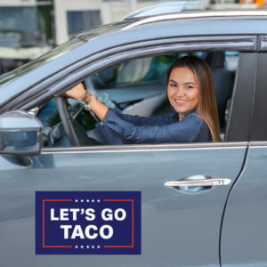 Let’s Go Taco Trump Car Magnet