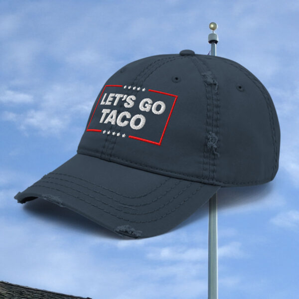 Let’s Go Taco Trump Distressed Hat