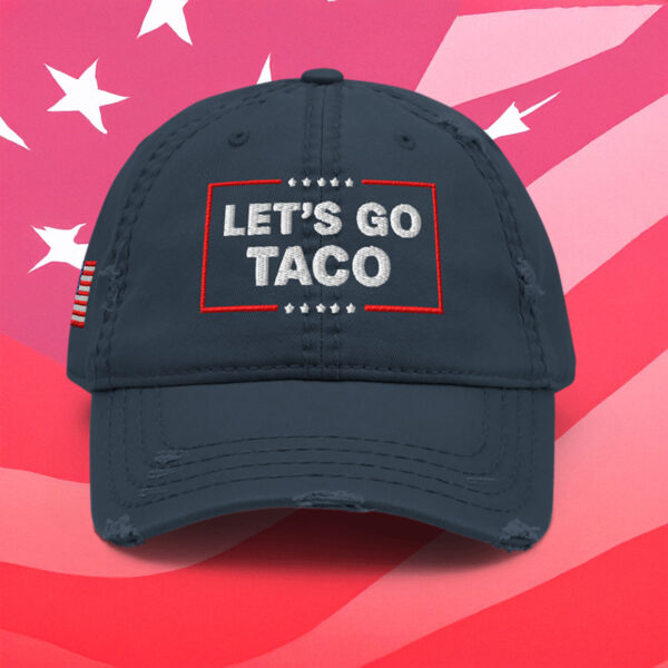 Let’s Go Taco Trump Distressed Hat