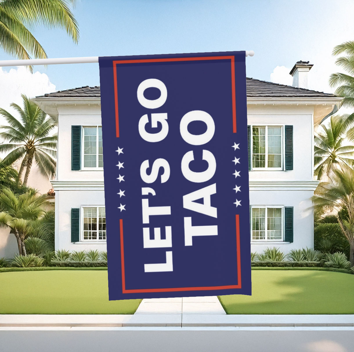 Let’s Go Taco Trump Flag