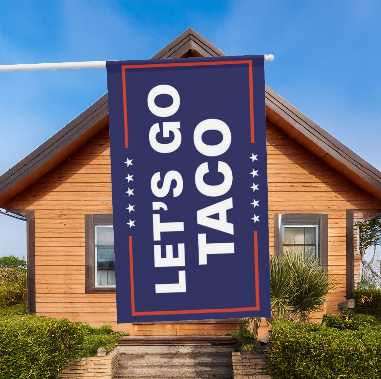Let’s Go Taco Trump Flag