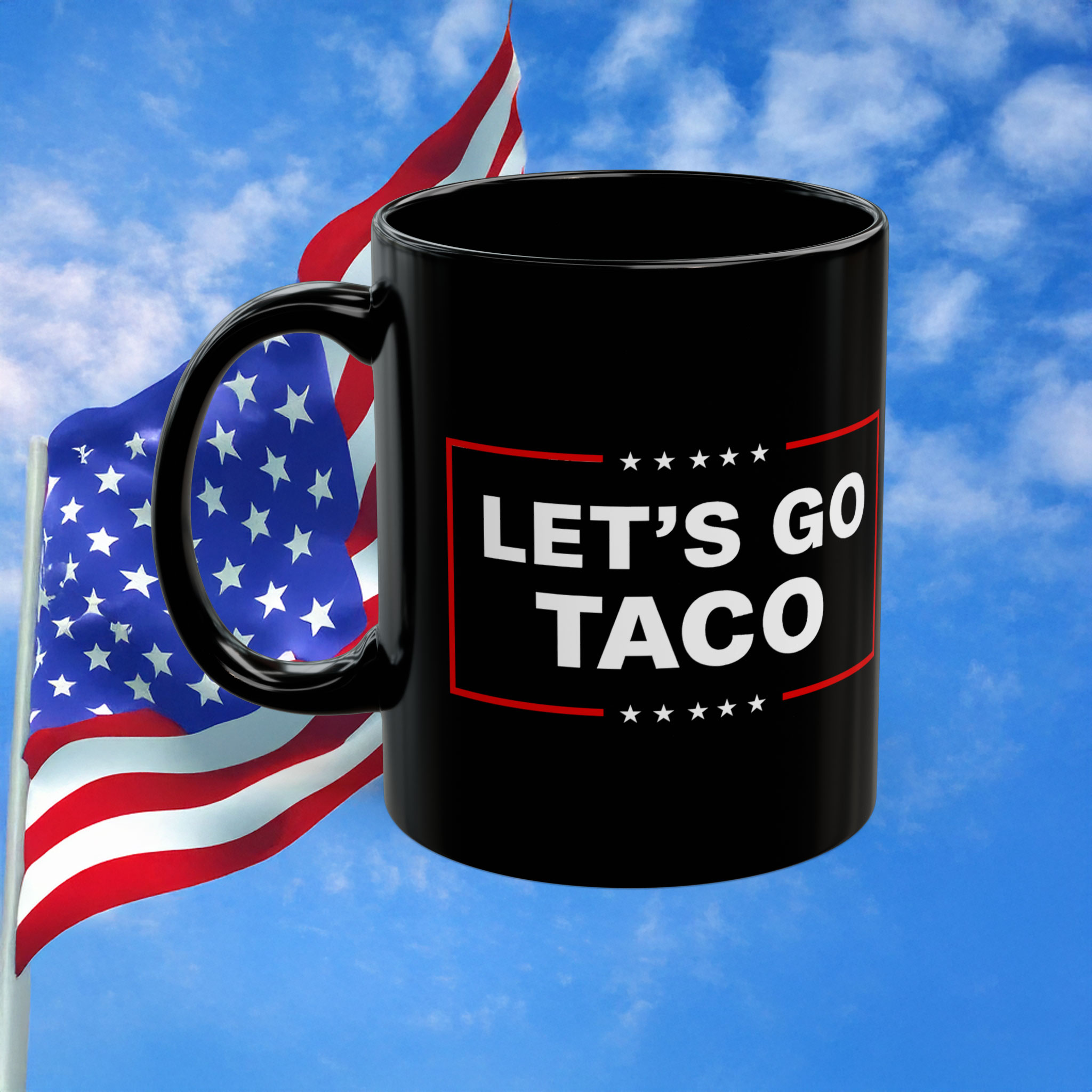 Let’s Go Taco Trump Mug