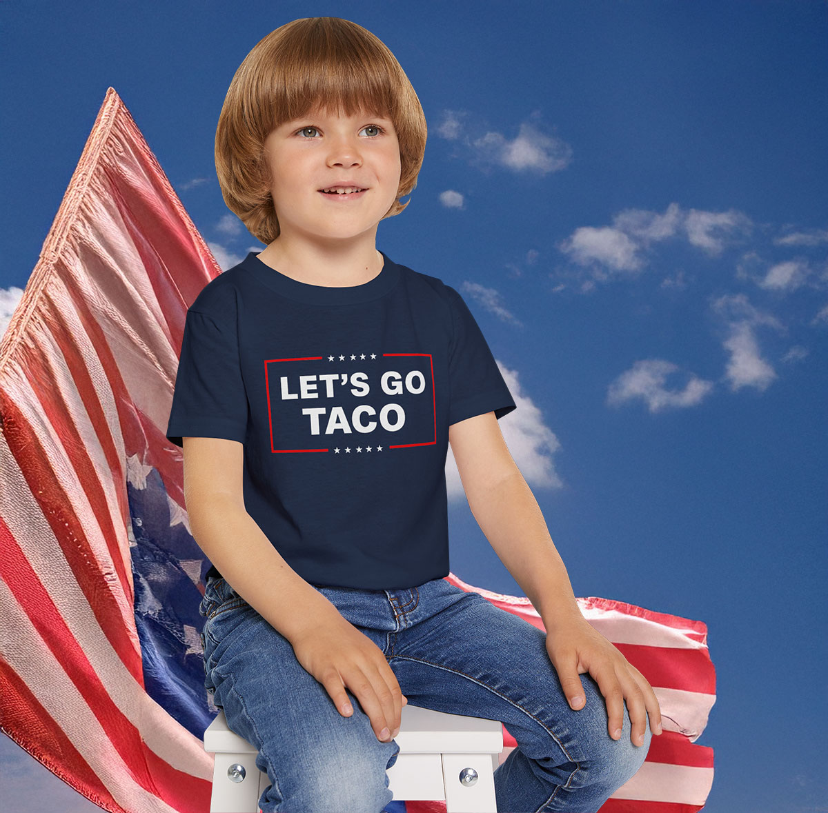 Let's Go Taco Trump T-Shirt Kids