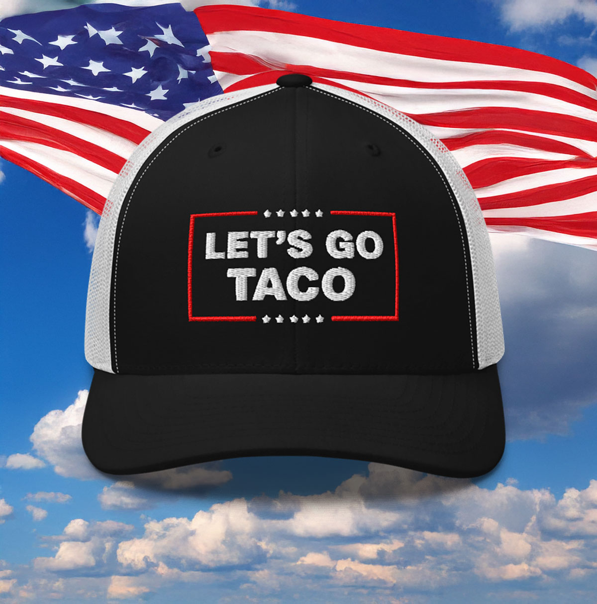 Let’s Go Taco Trump Trucker Hat