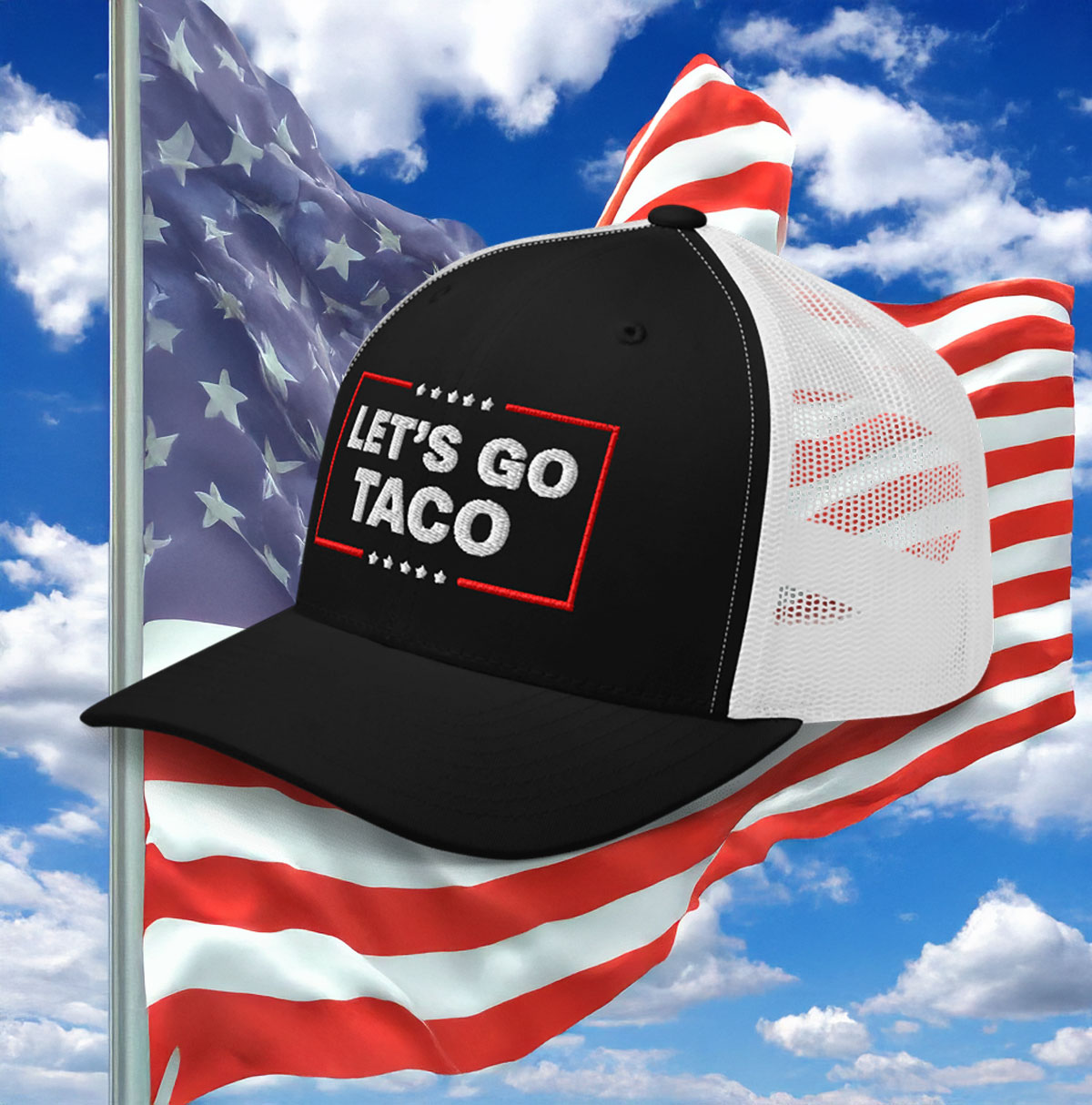 Let’s Go Taco Trump Trucker Hat