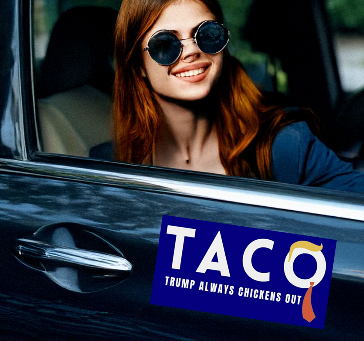 TACO Trump Always Chickens Out Stickers