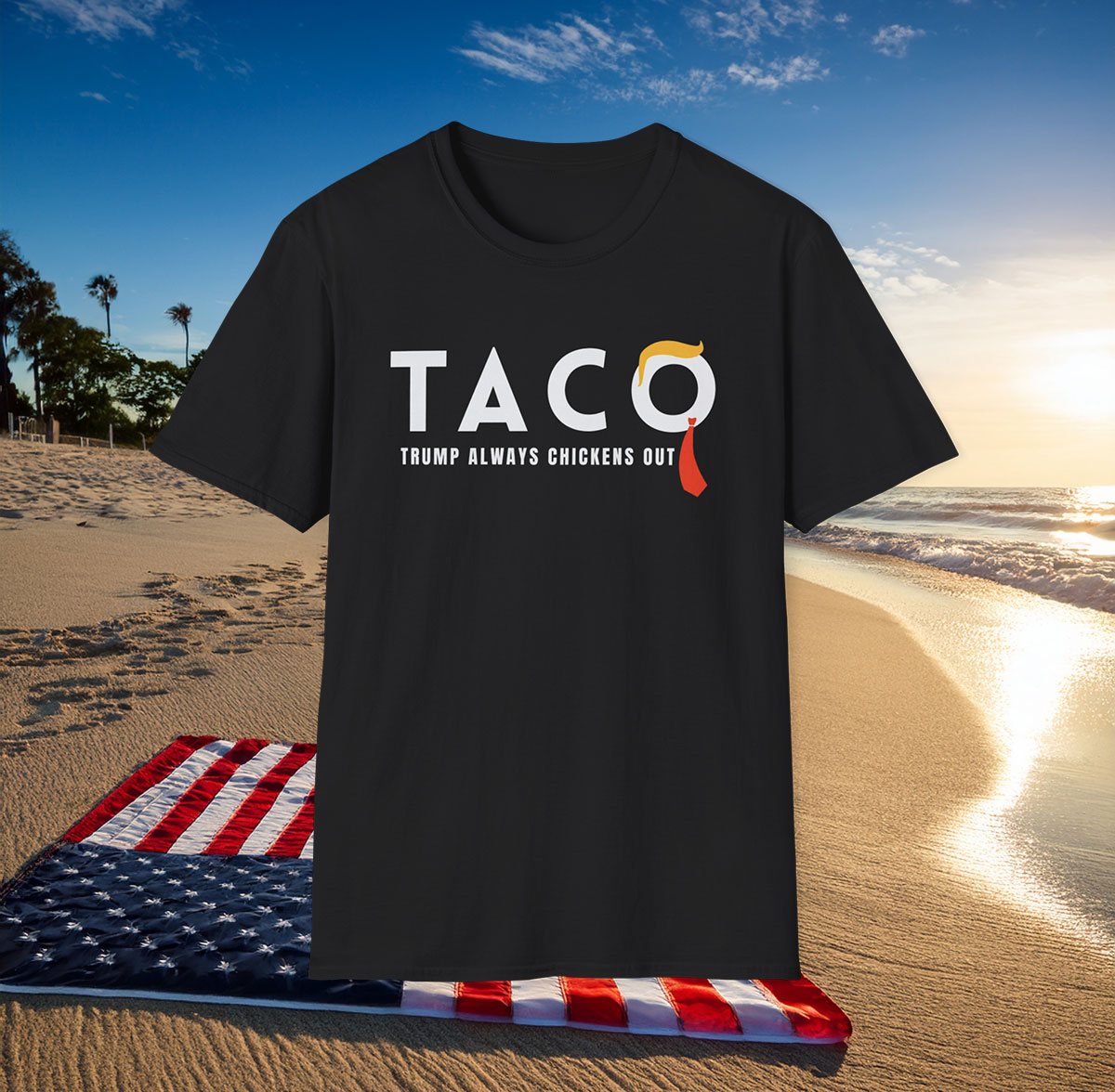 TACO Trump Always Chickens Out T-Shirt Womens