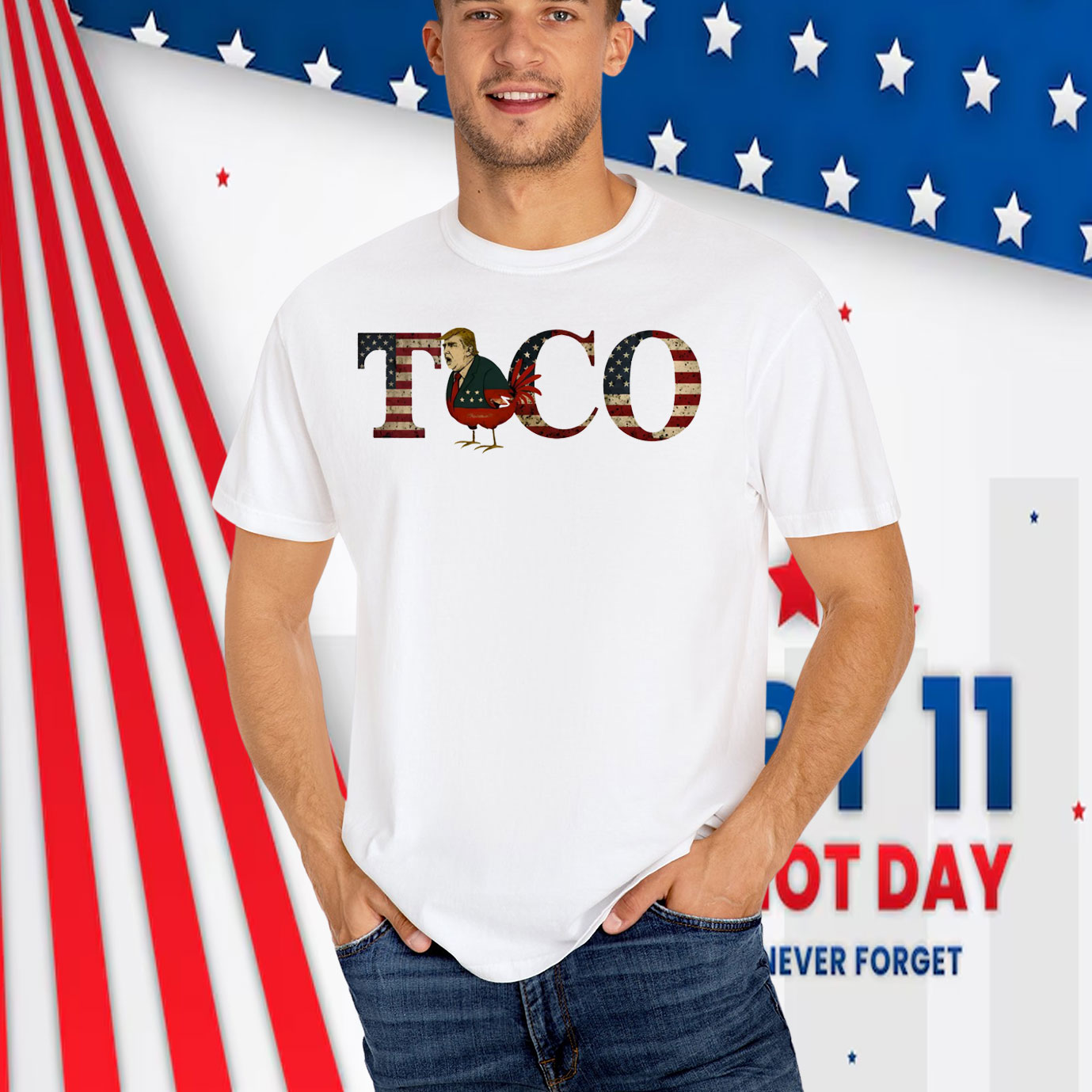Funny Chickens Trump Taco T-Shirt