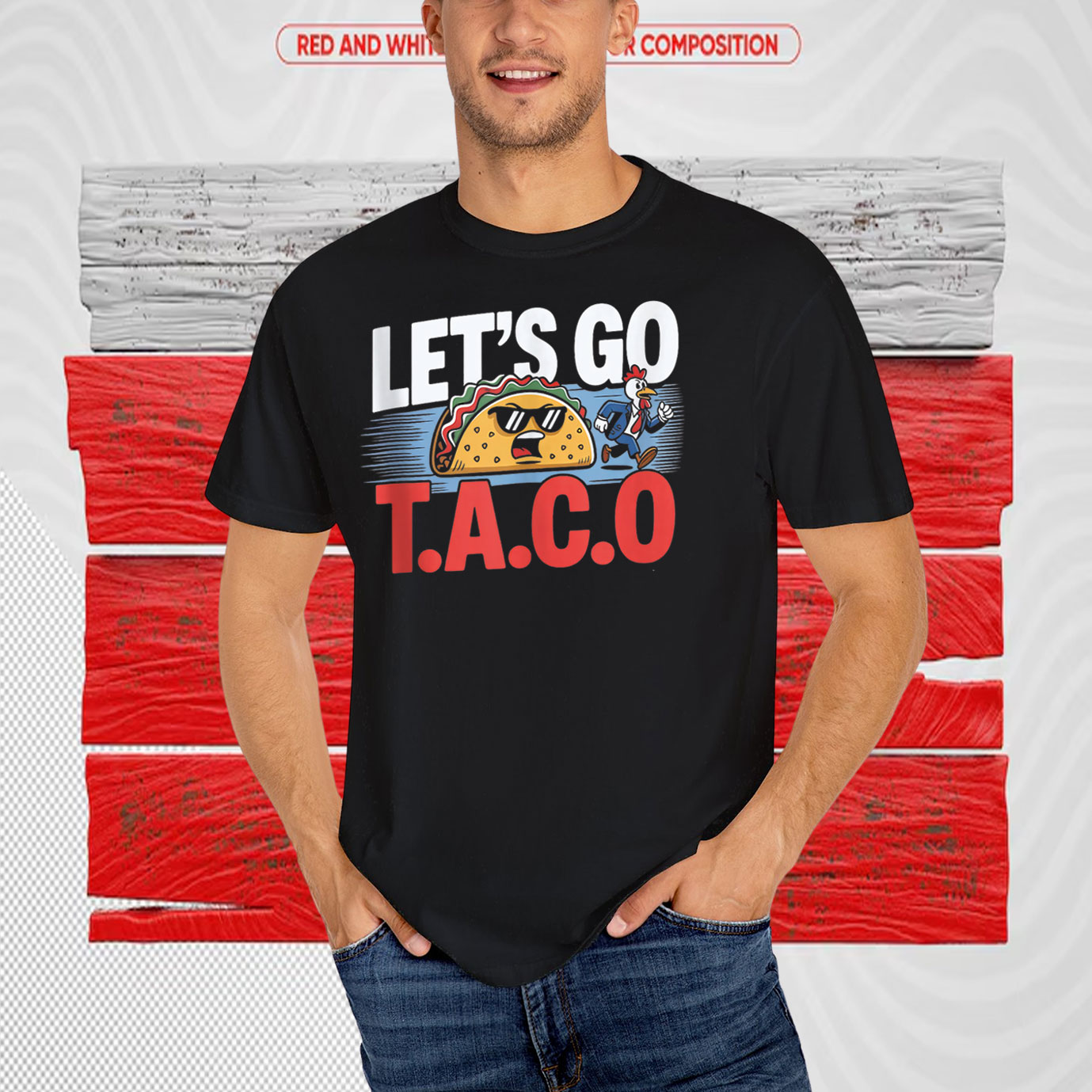 Funny Let's Go Taco Chickens T-Shirt