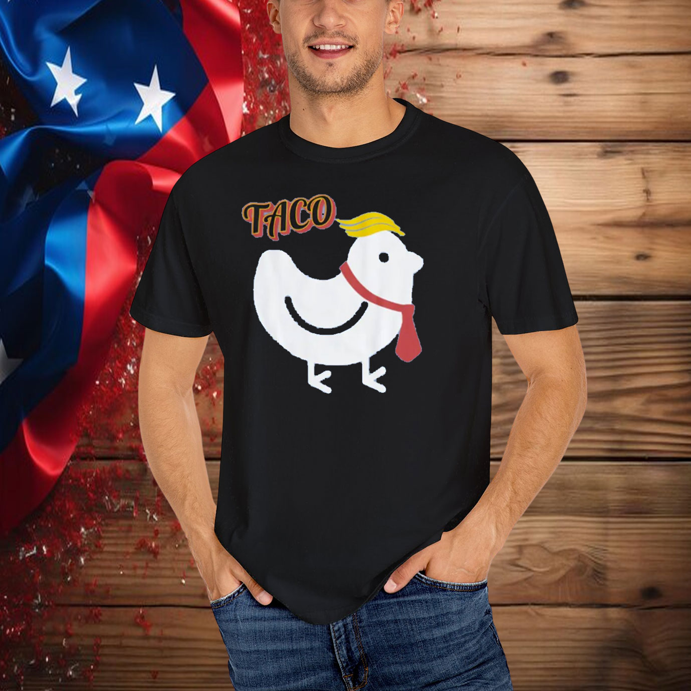 Funny Taco Trump Chickens T-Shirt