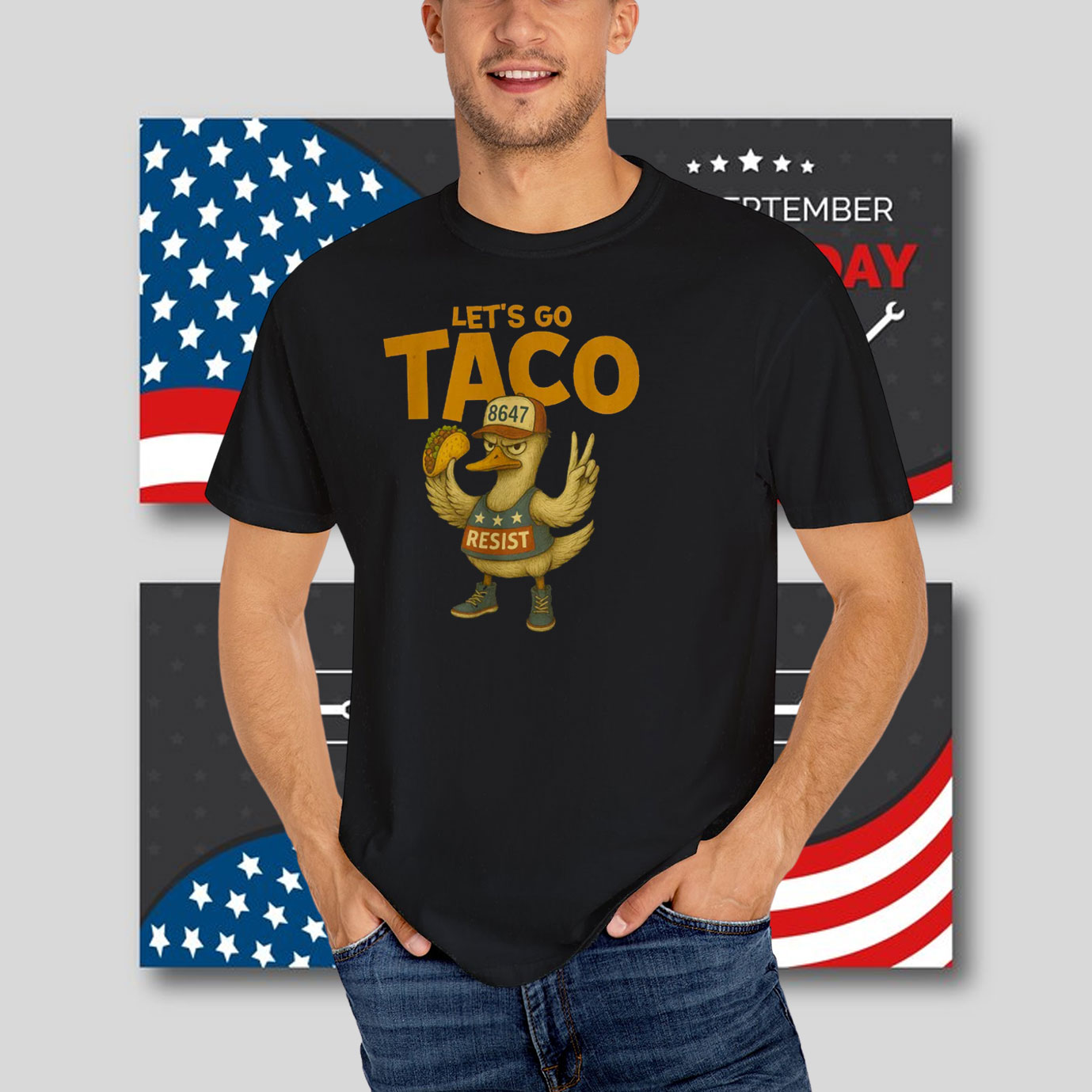 Let's Go TACO 8647 Resist T-Shirt
