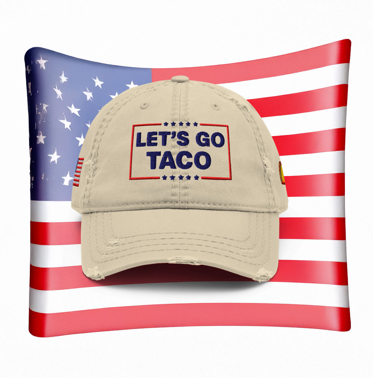 Let’s Go Taco Distressed Hat