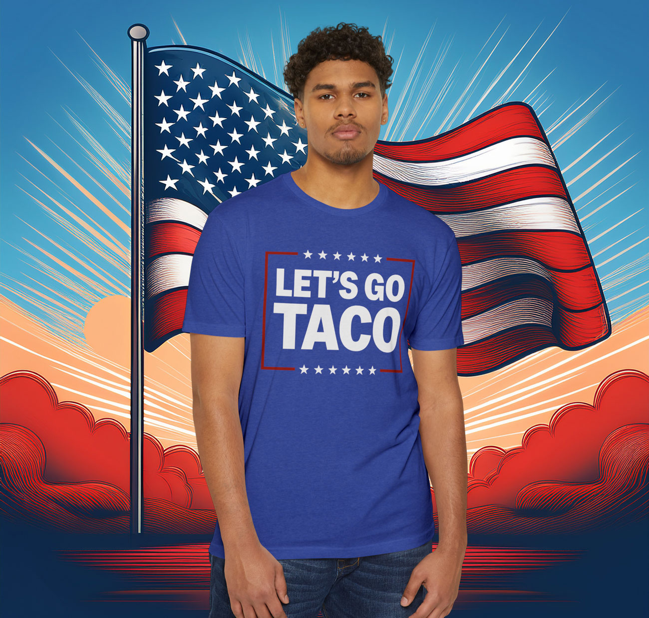 Mens Let's Go Taco T-Shirt