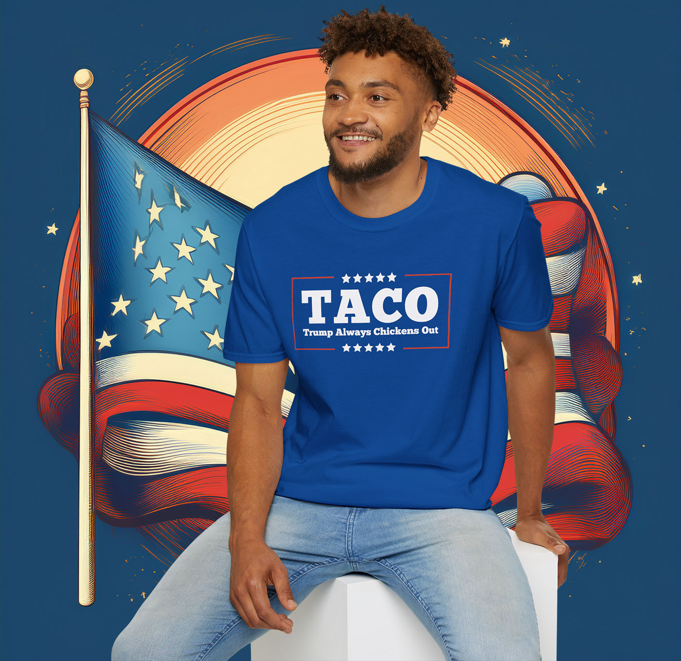 Mens Trump Always Chickens Out Shirt