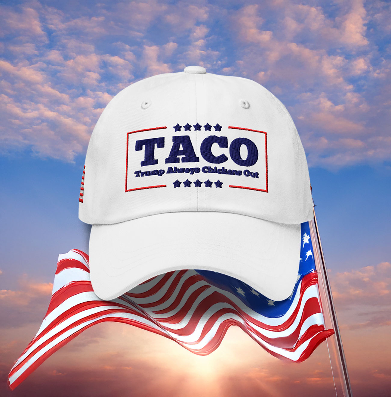 TACO Trump Always Chickens Out Baseball Cap