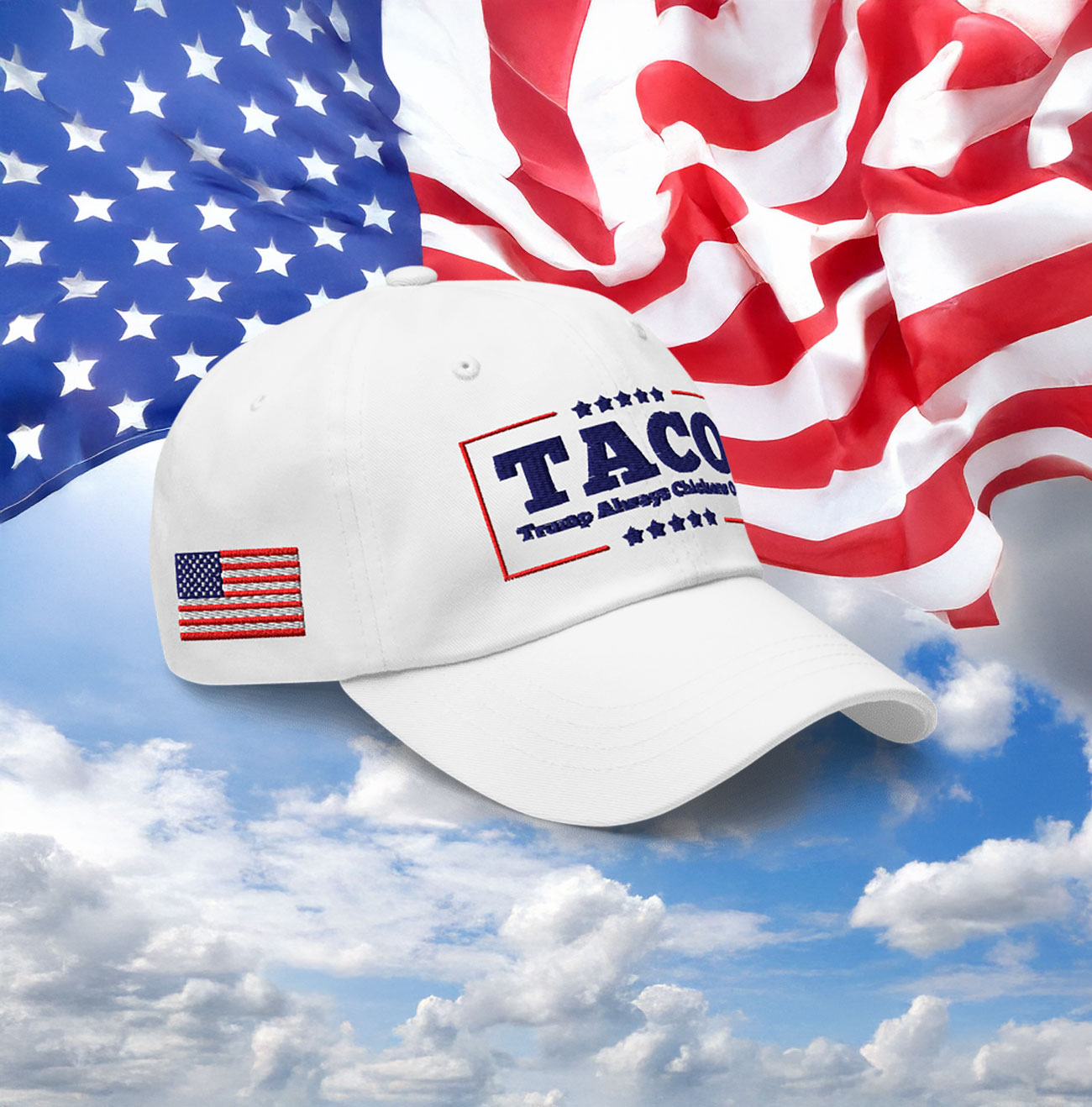 TACO Trump Always Chickens Out Baseball Cap