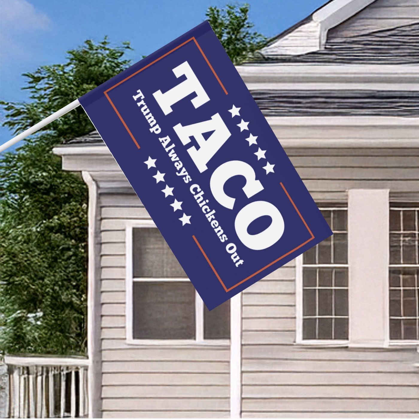 TACO Trump Always Chickens Out Flag