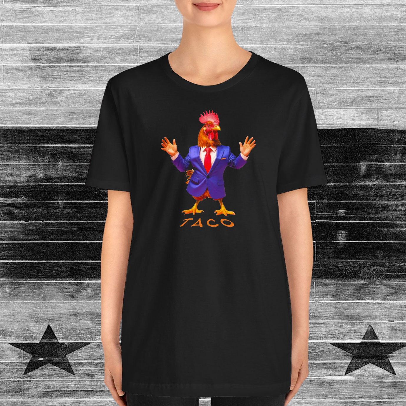 Taco Trump Chickens Funny T-Shirt