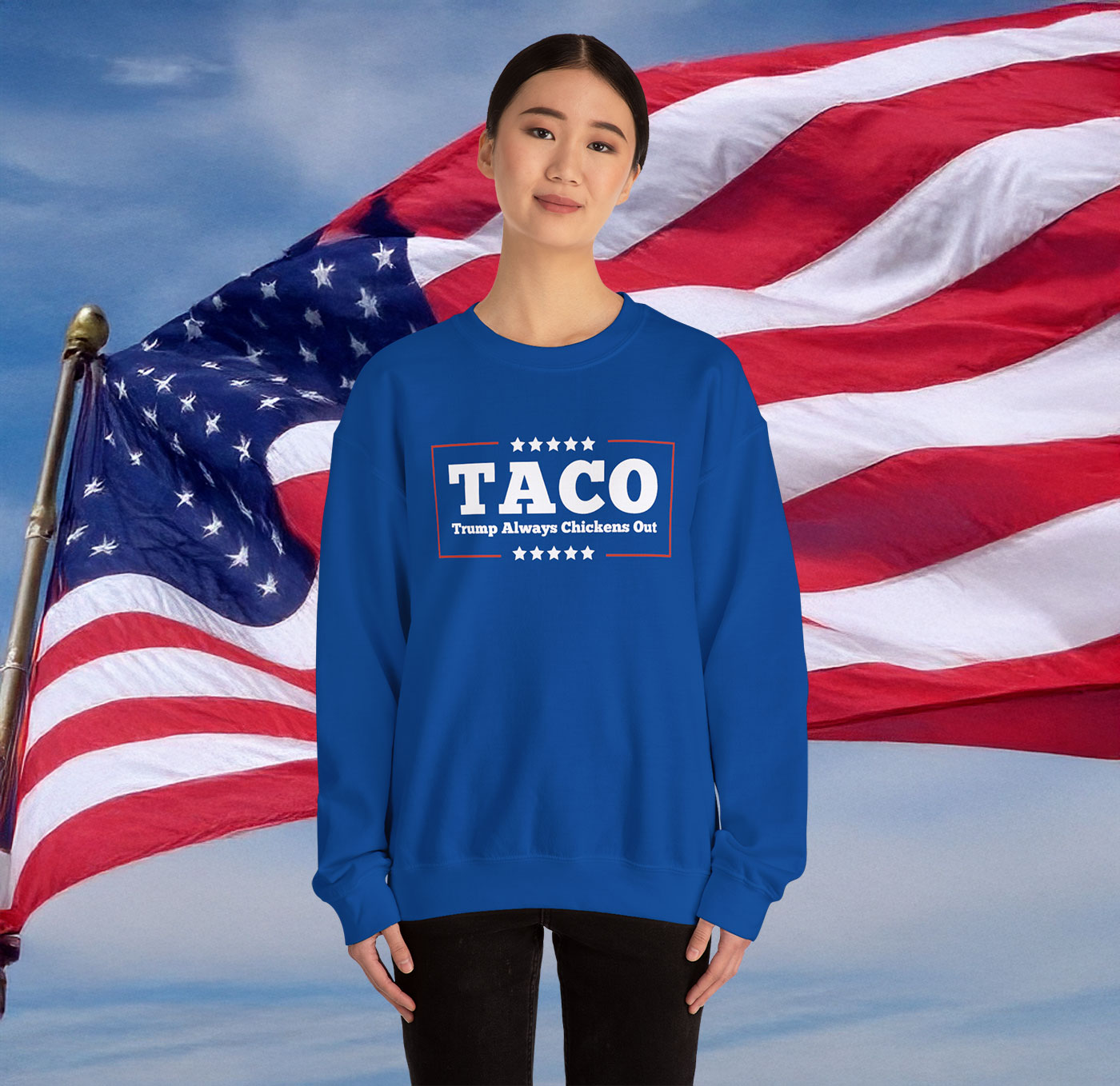 Trump Always Chickens Out Sweatshirt