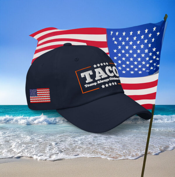 Taco Trump Always Chickens Out Dad Hat