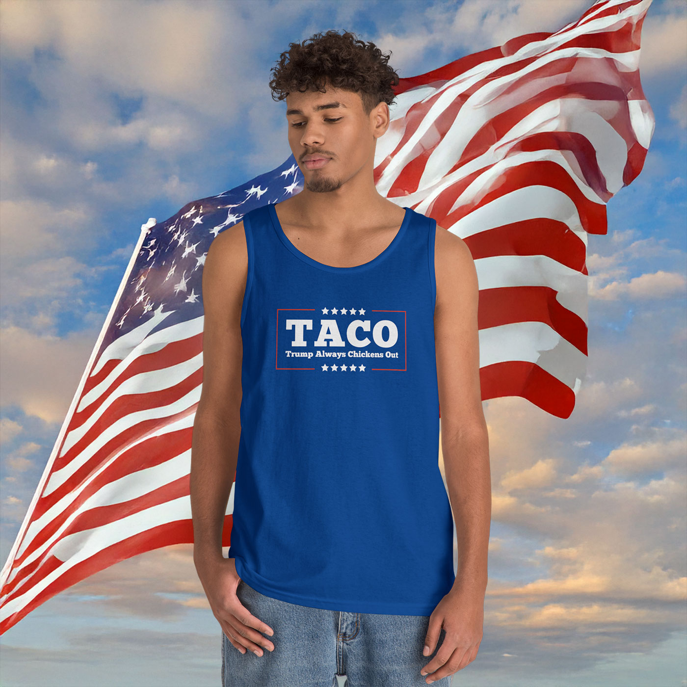 Trump Always Chickens Out Tank Top