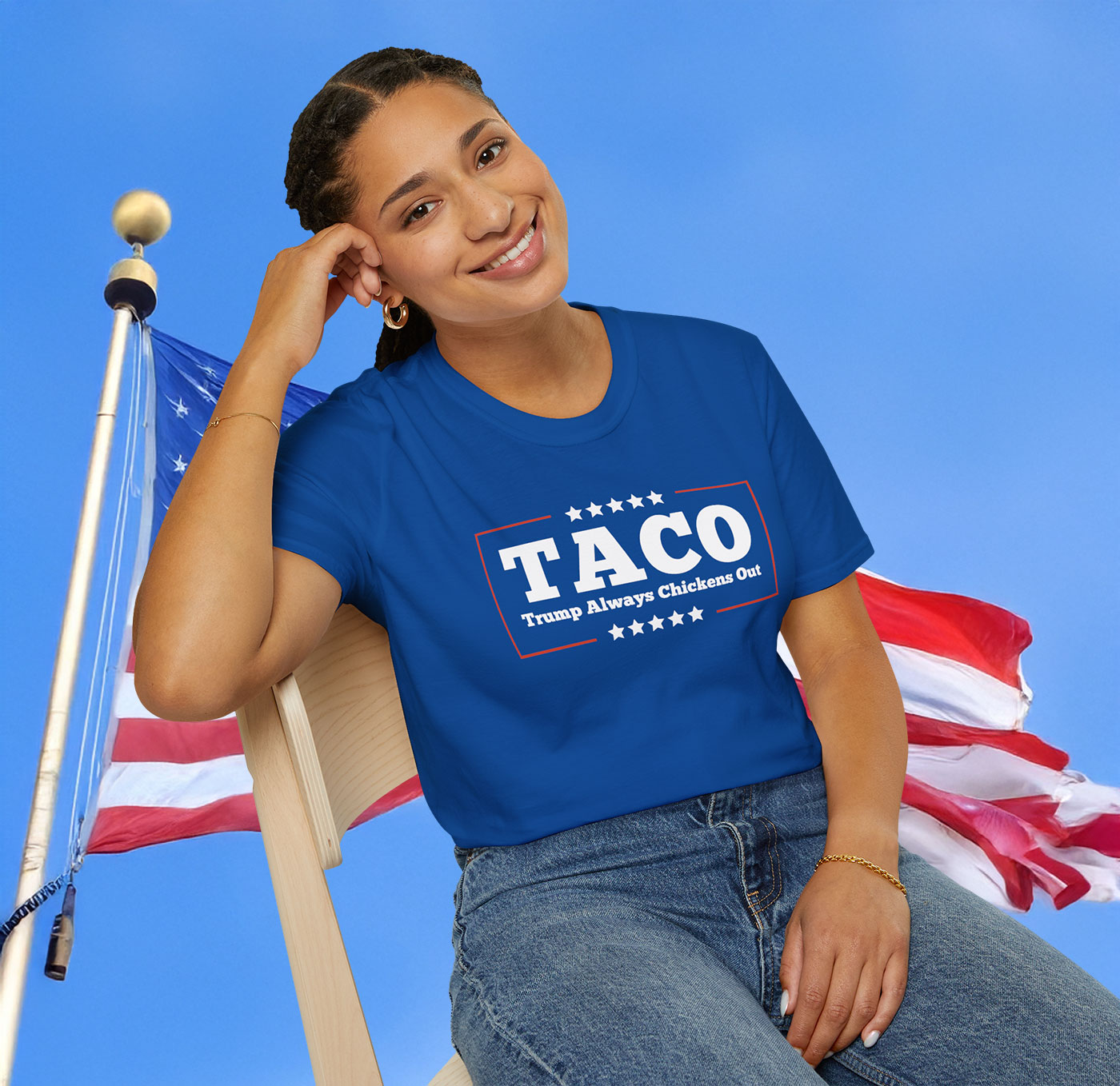Womens Trump Always Chickens Out T-Shirt